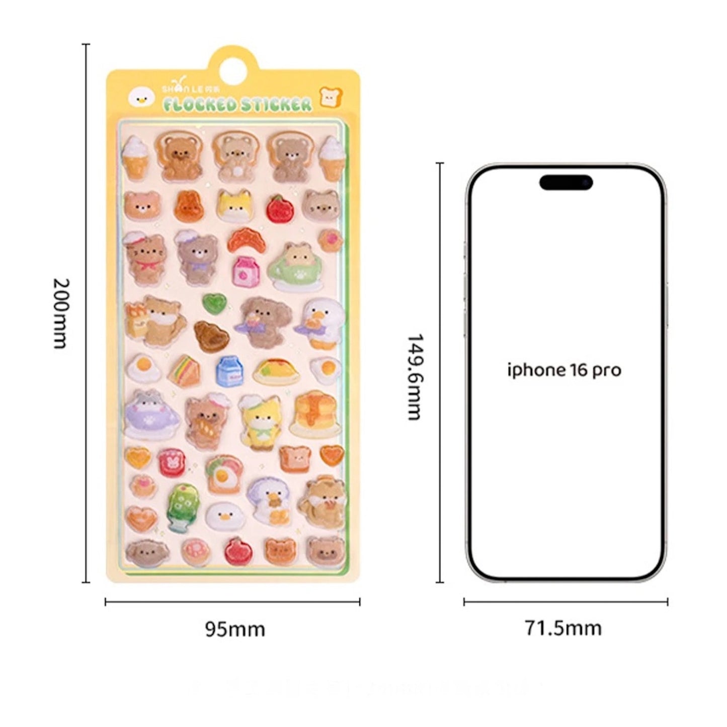 "Flocked" Sticker - 1 PC - StarPOP shop