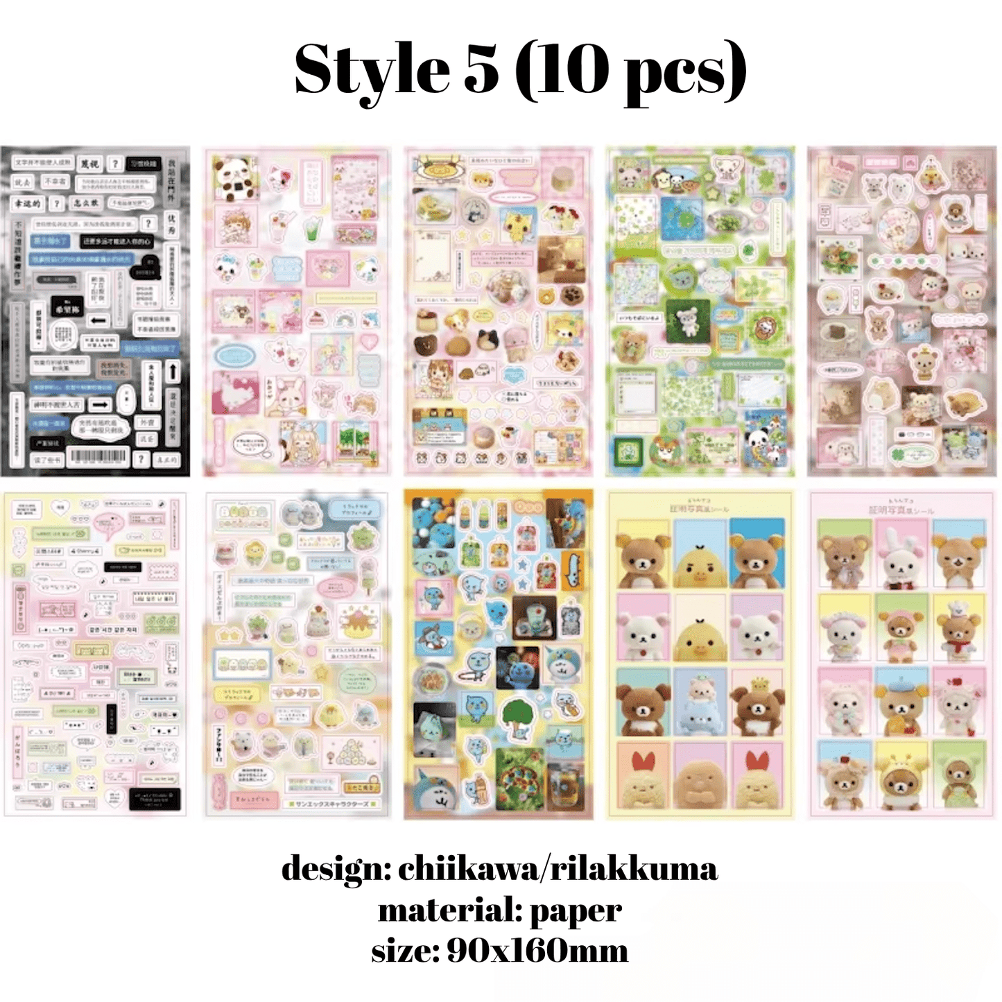 "Kawaii Critters" Sticker - 8/10 PCS - StarPOP shop