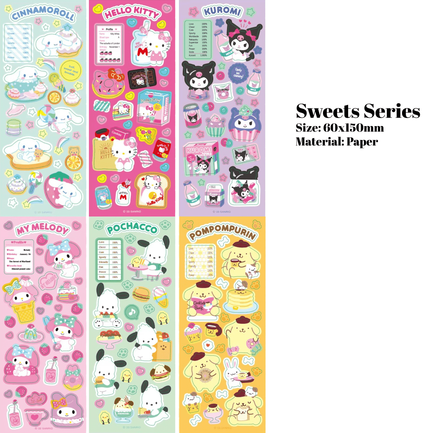 "Sweet Sanrio" Sticker - 1 PC - StarPOP shop