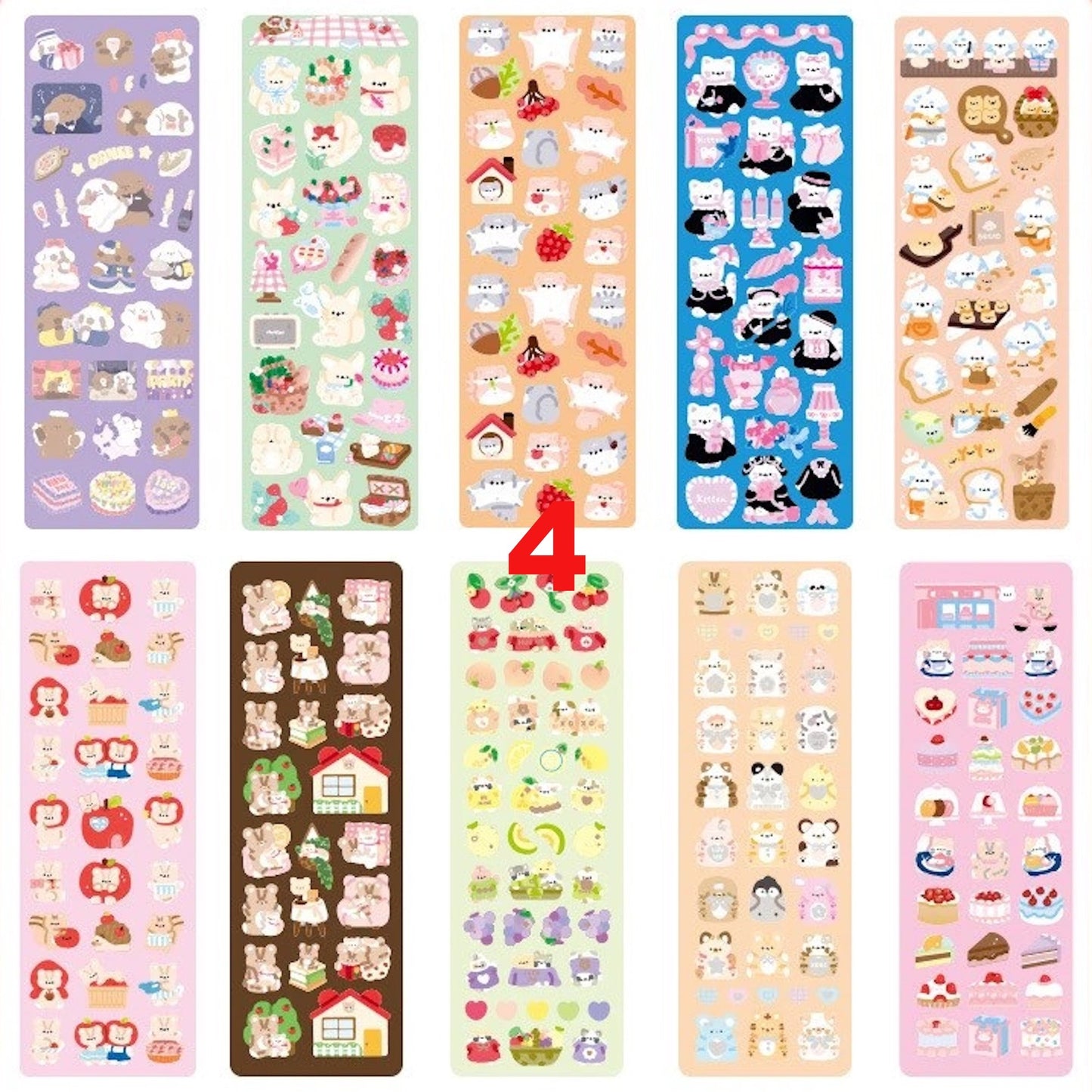 10 Pack Kawaii Stickers - StarPOP shop