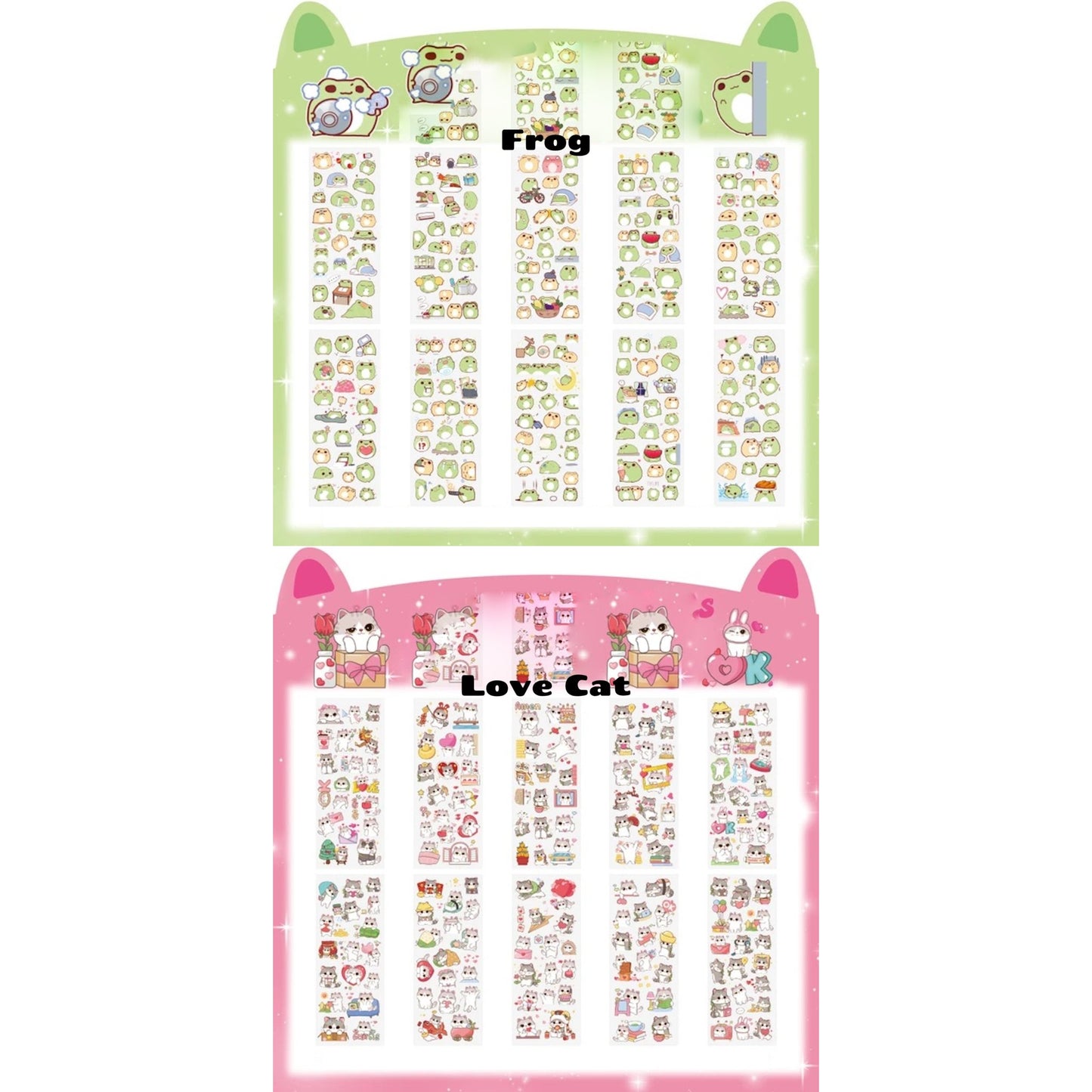 10 Pack PET PVC Stickers - StarPOP shop