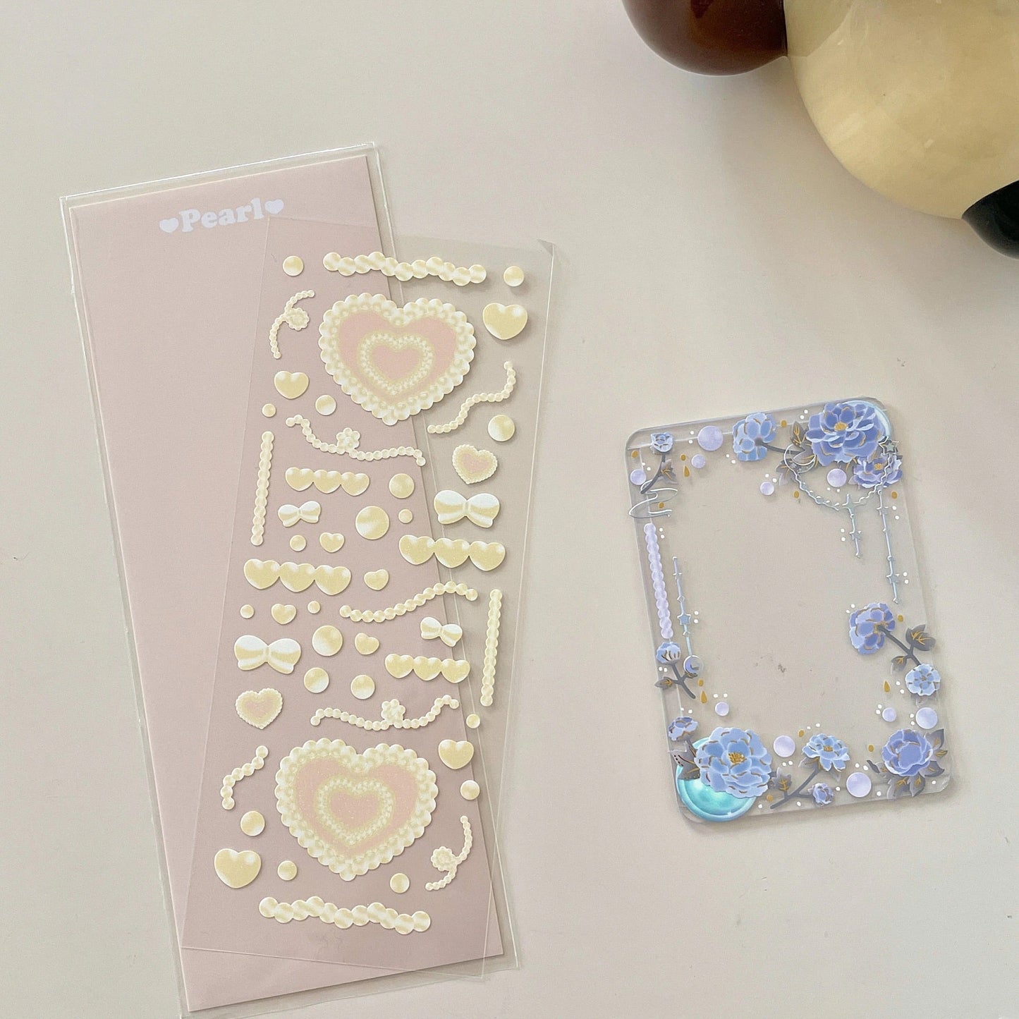 "Big Pearl Heart" Sticker - 1 PC - StarPOP shop