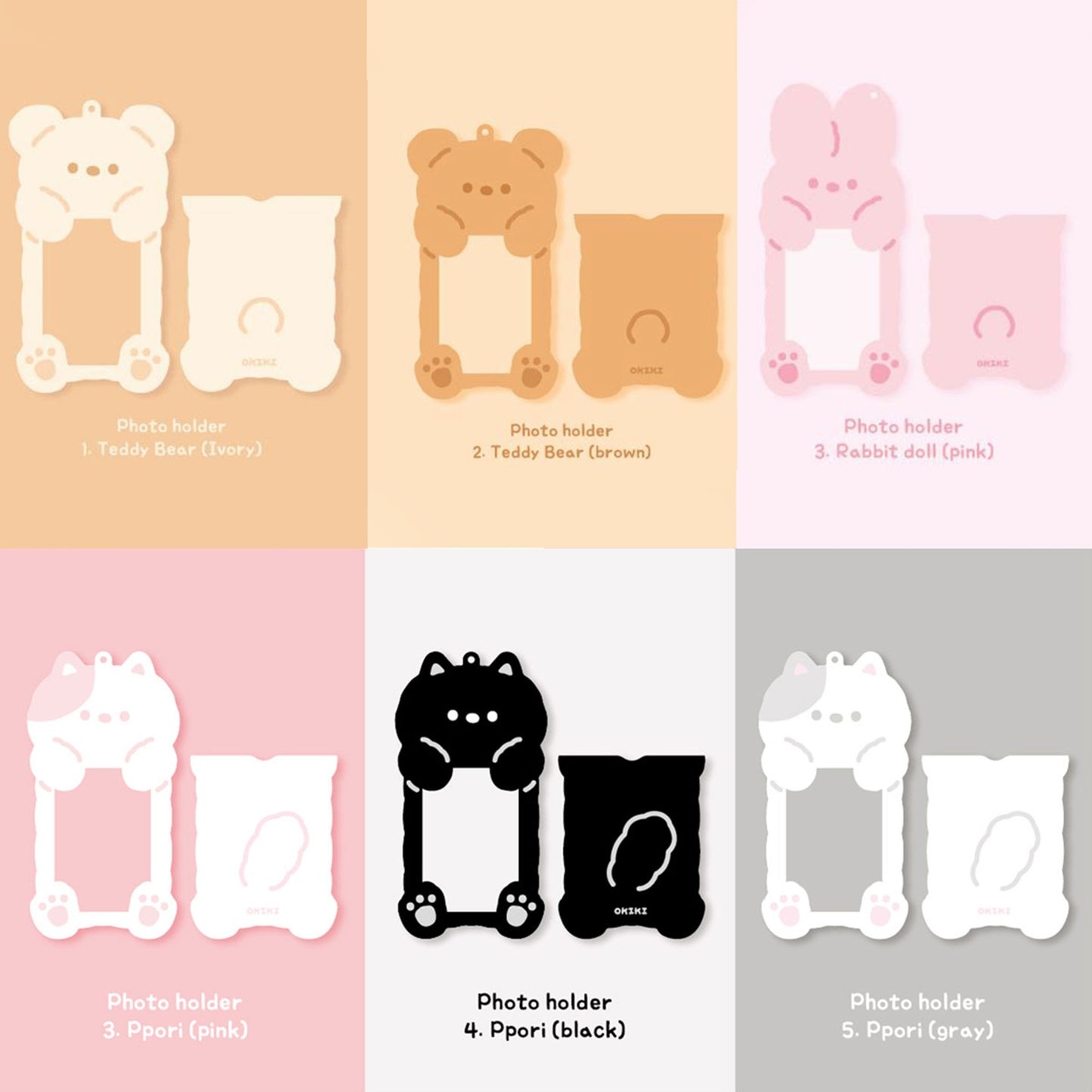 "Cute Animals" Photocard Holder - StarPOP shop