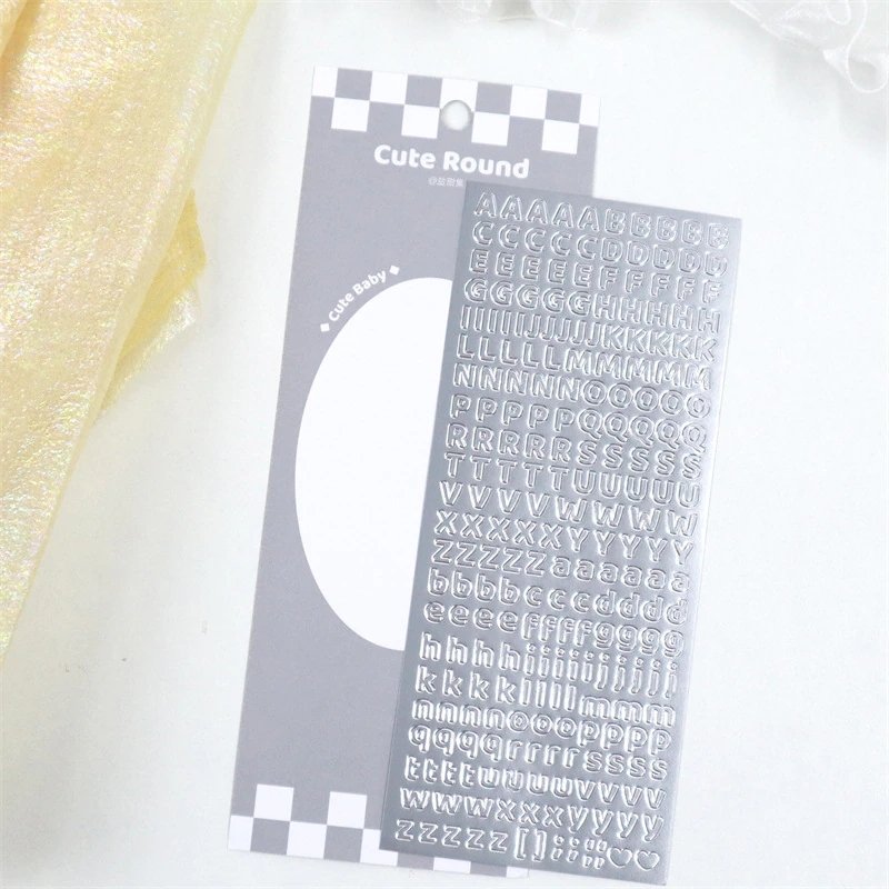 "Cute Round Alphabet" Sticker - 1 PC - StarPOP shop