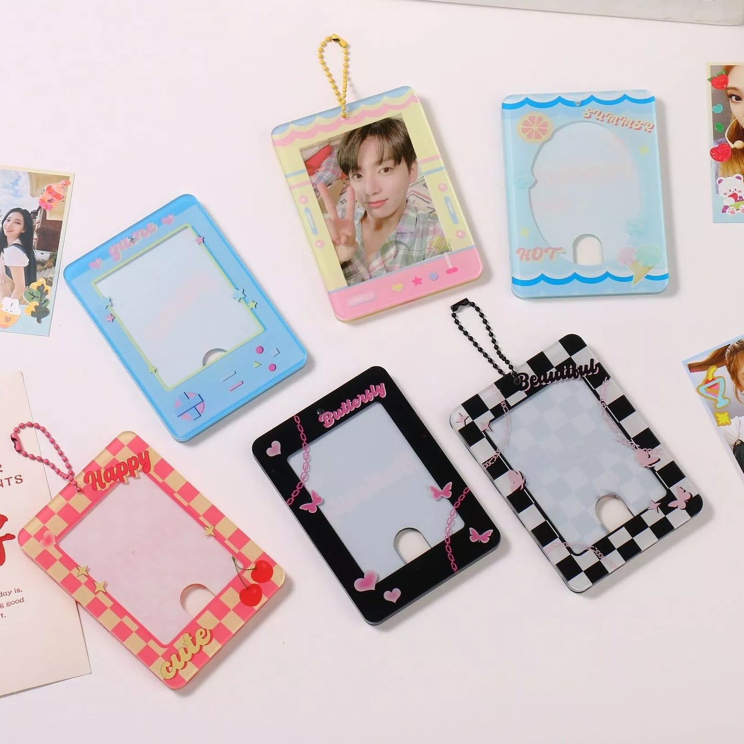 KPop Acrylic Photocard Holder Keychain - StarPOP shop
