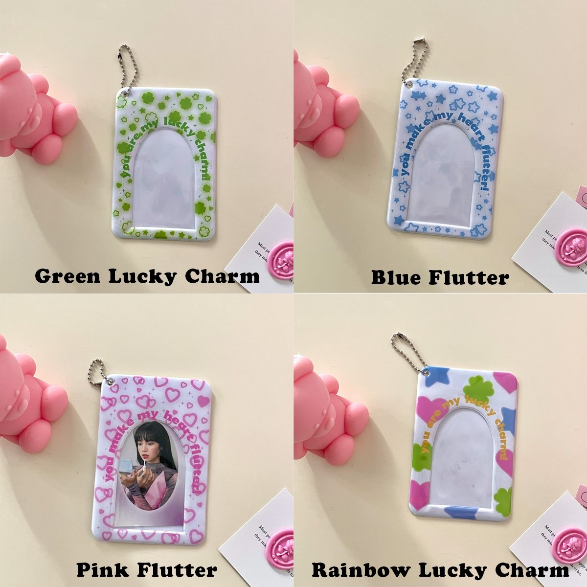 KPop "Cuteness Club" Photocard Holder Keychain - StarPOP shop
