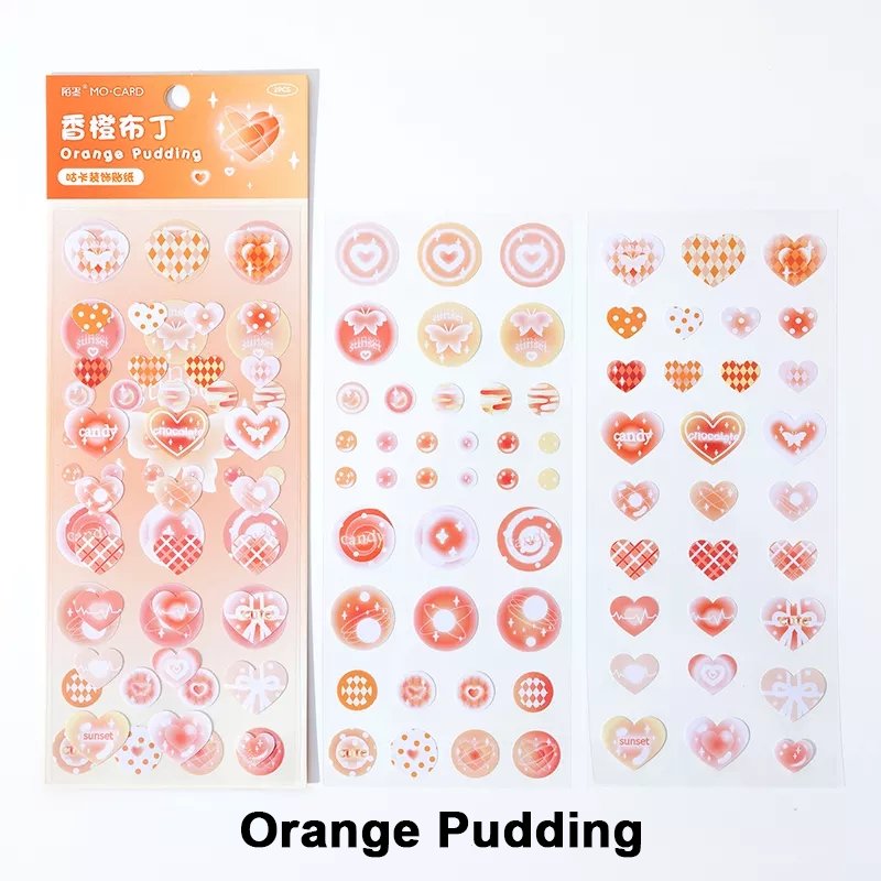 KPop Polco Deco Stickers "Bubble Heart" - 2 PCS - StarPOP shop