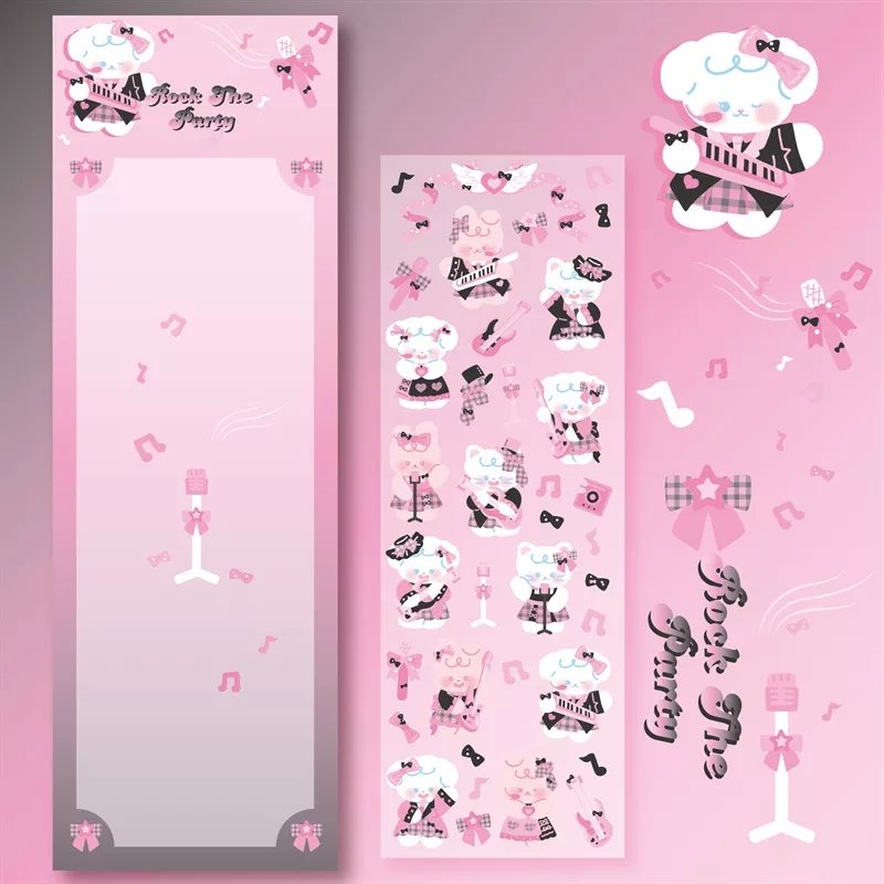 KPop Polco Deco Stickers "Bunny Cat" - 1 PC - StarPOP shop