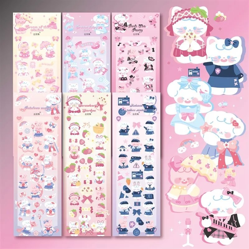 KPop Polco Deco Stickers "Bunny Cat" - 1 PC - StarPOP shop