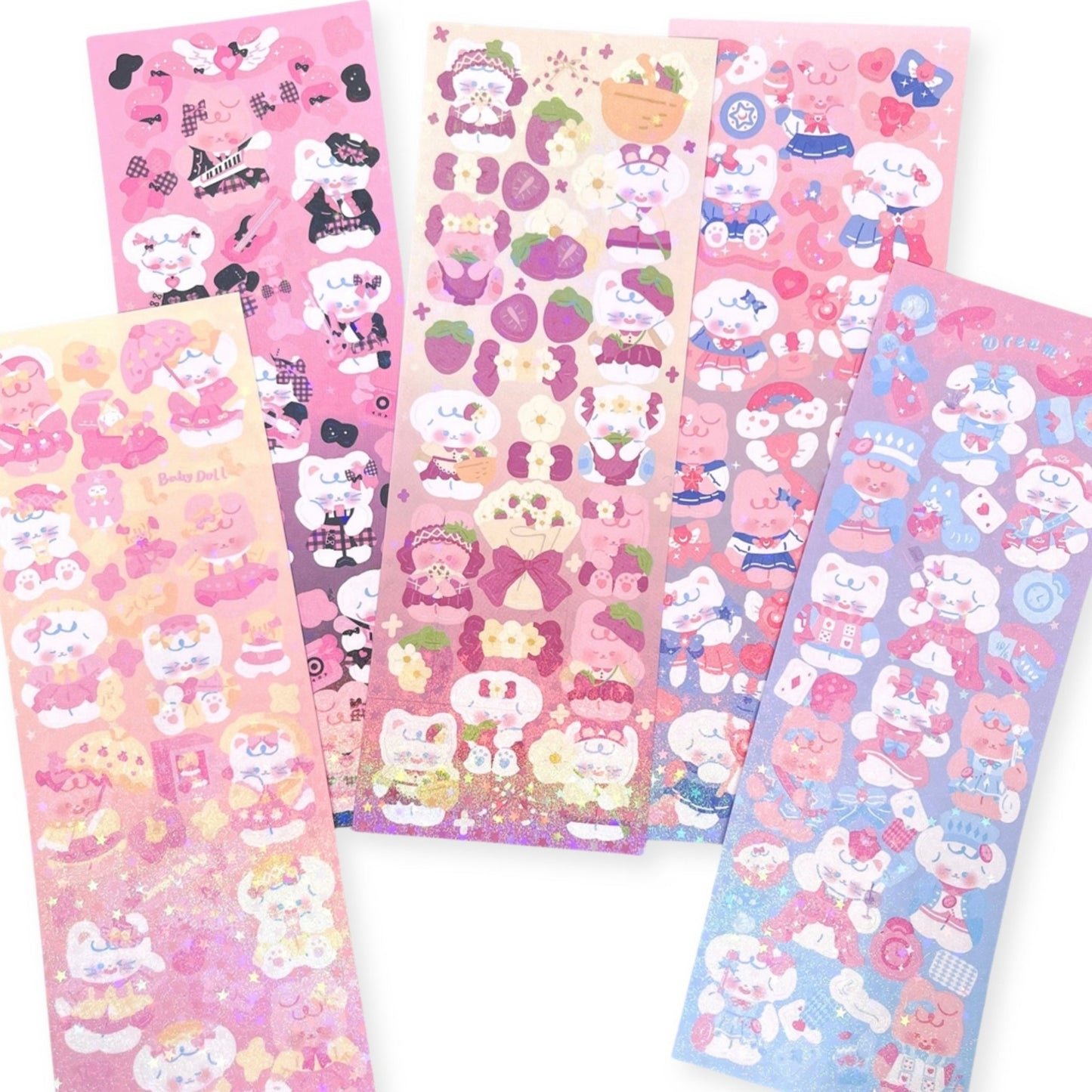KPop Polco Deco Stickers "Bunny Cat" - 1 PC - StarPOP shop