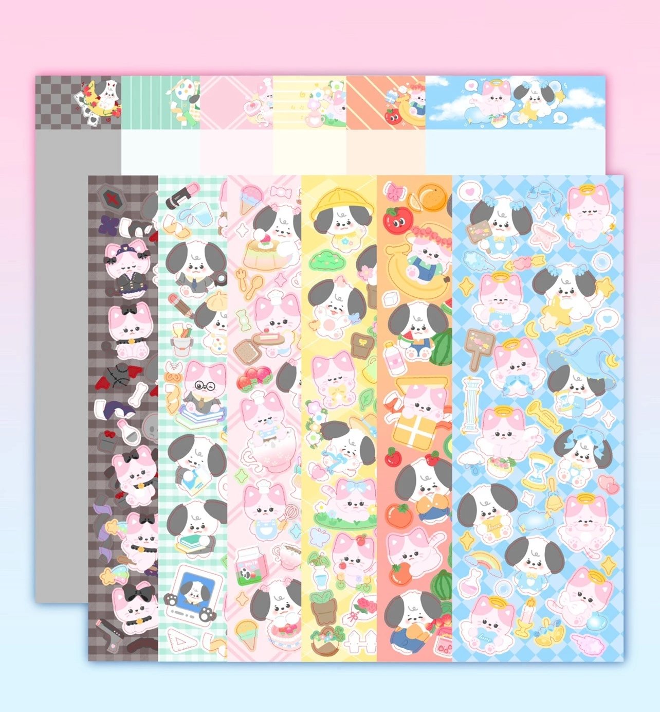 KPop Polco Deco Stickers "Cat & Dog" - 1 PC - StarPOP shop
