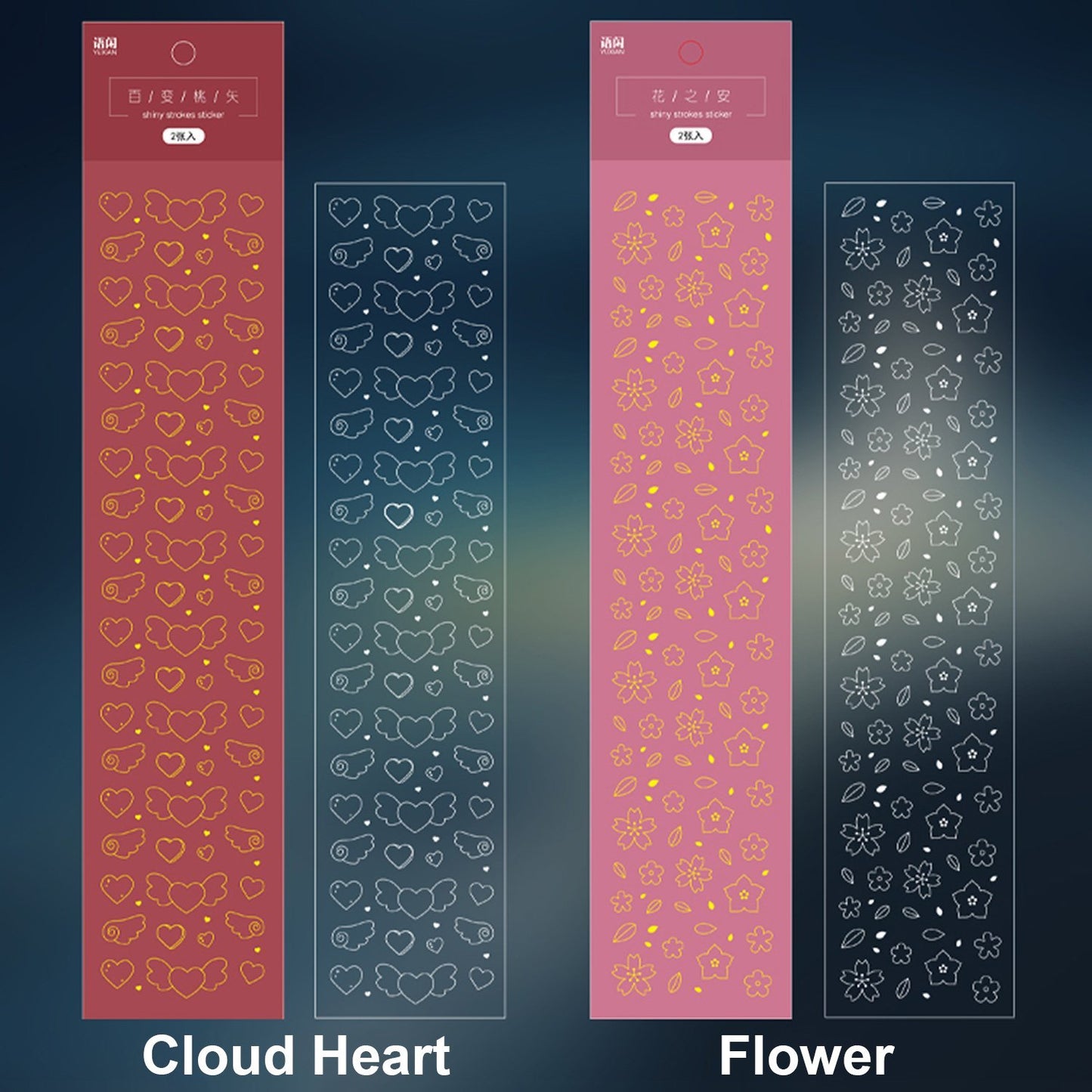 KPop Polco Deco Stickers "Clear" - 2 PCS - StarPOP shop