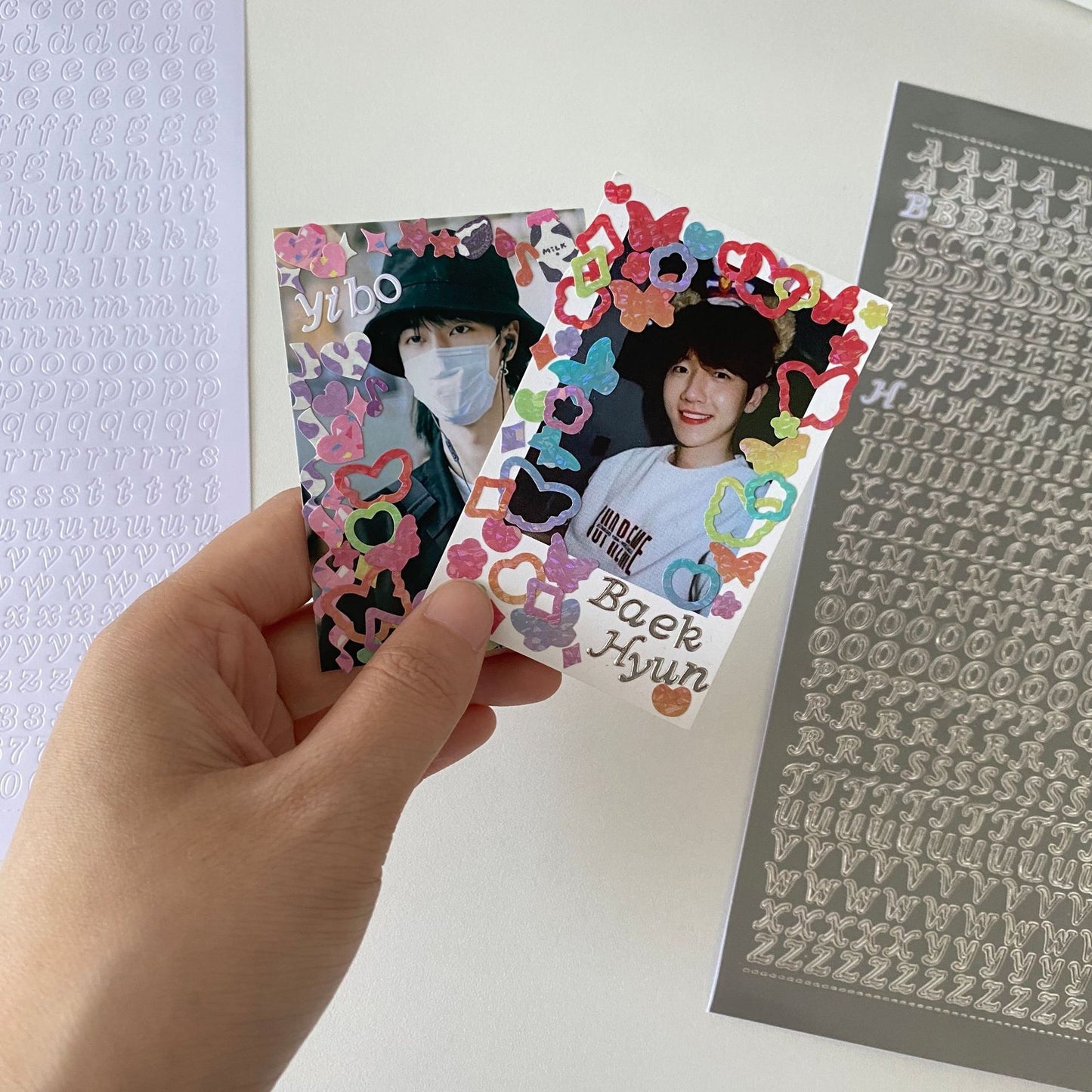 KPop Polco Deco Stickers "Gold & Silver Letters" - 1 PC - StarPOP shop