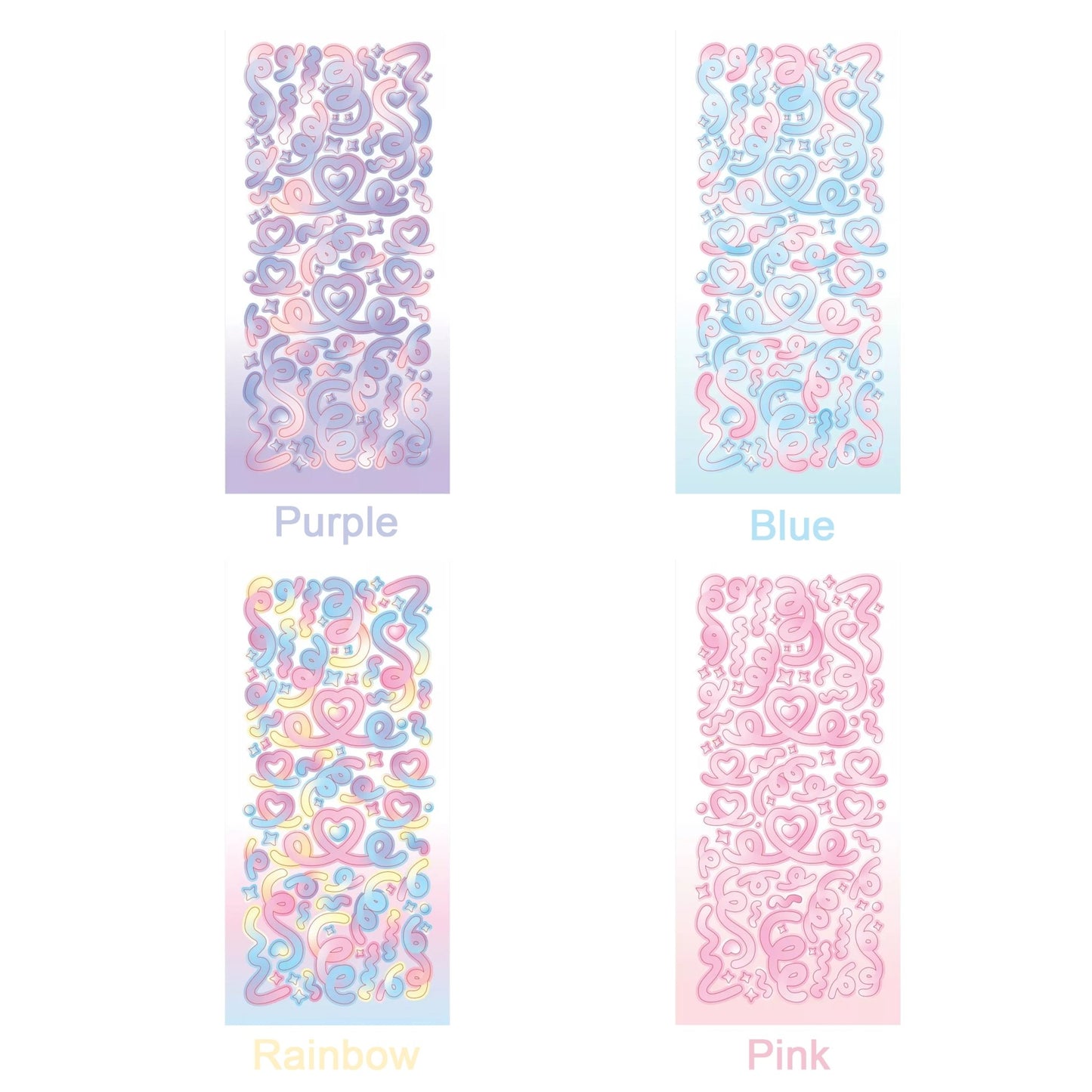 KPop Polco Deco Stickers "Gradation Confetti" - 1 PC - StarPOP shop