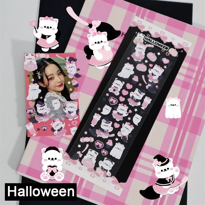 KPop Polco Deco Stickers "Pink Kitty" - 1 PC - StarPOP shop