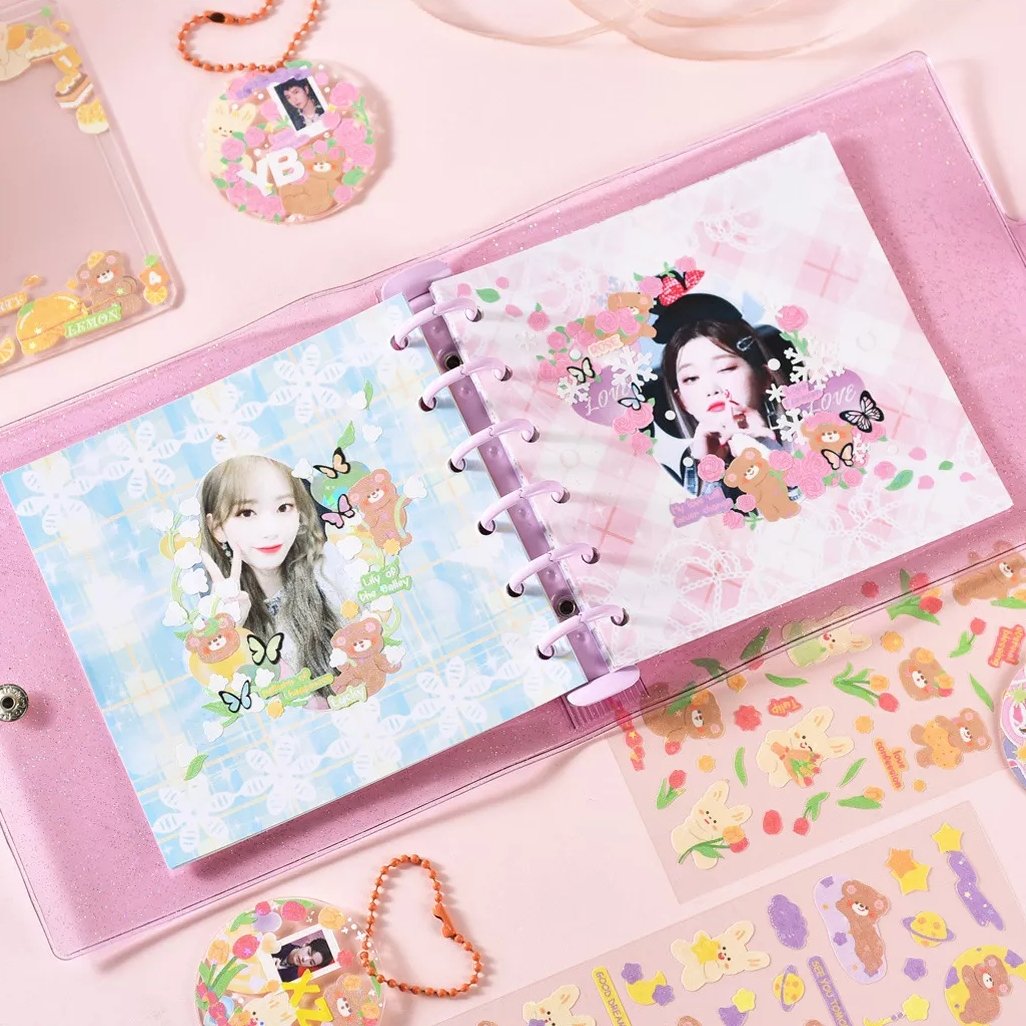 KPop Polco Deco Stickers "Teddy & Bunny" - 1 PC - StarPOP shop