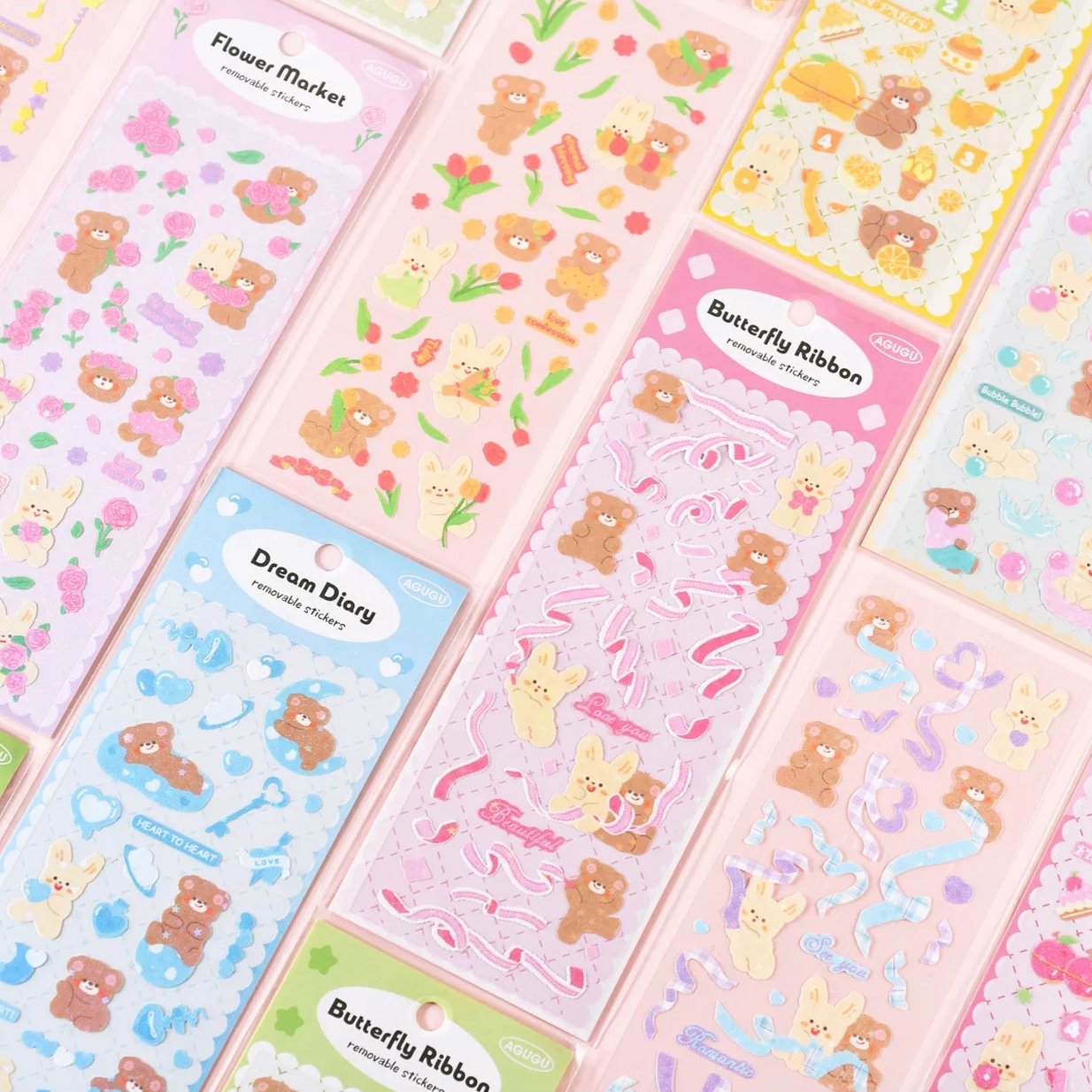 KPop Polco Deco Stickers "Teddy & Bunny" - 1 PC - StarPOP shop