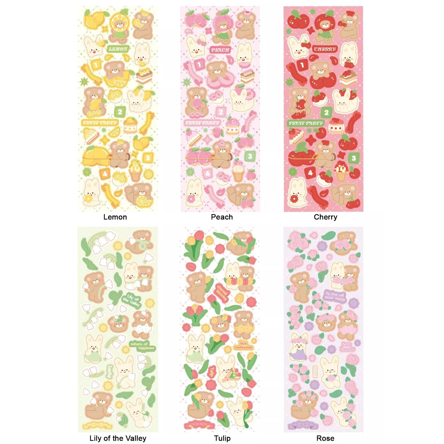 KPop Polco Deco Stickers "Teddy & Bunny" - 1 PC - StarPOP shop
