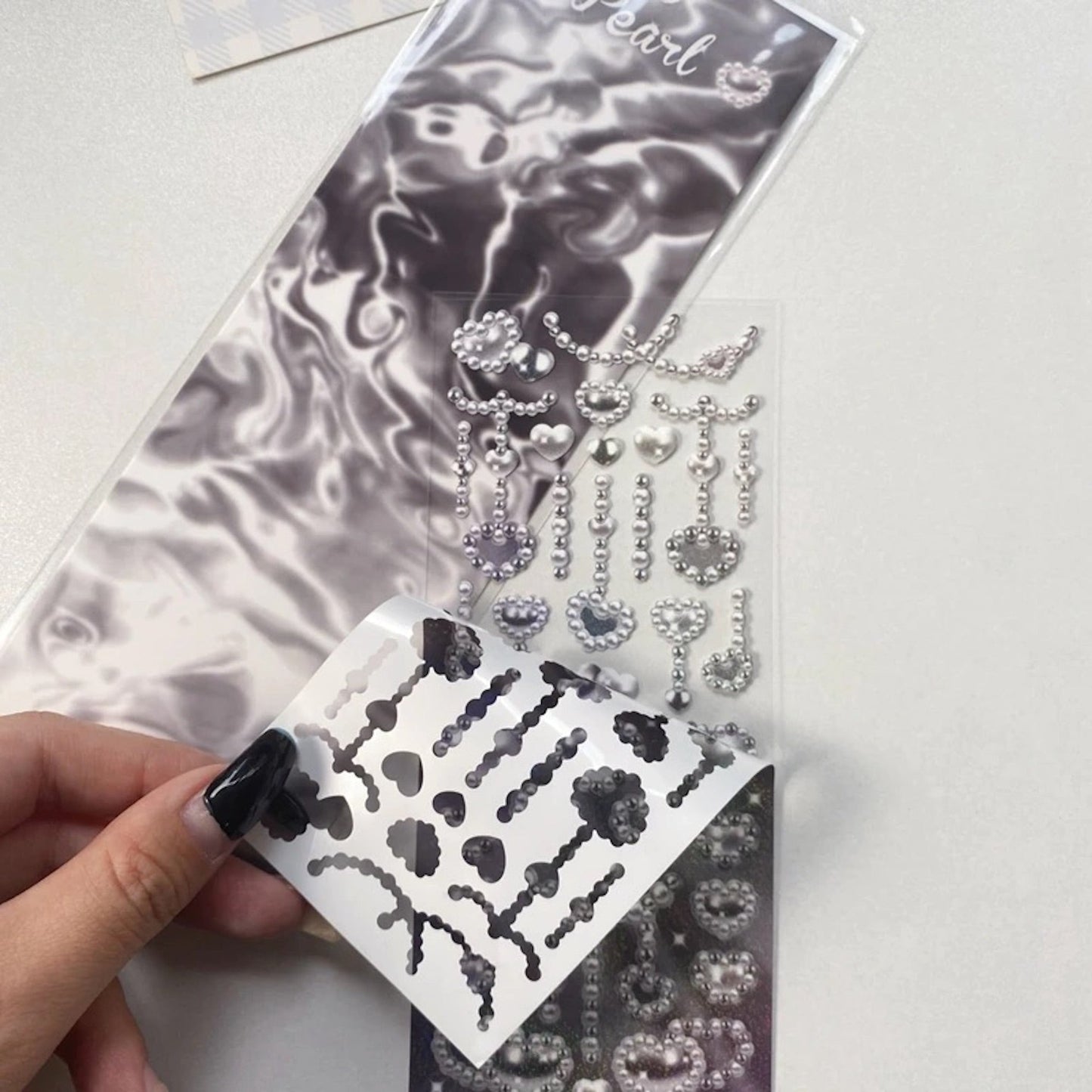 "Pearl Chain" Sticker - 1 PC - StarPOP shop