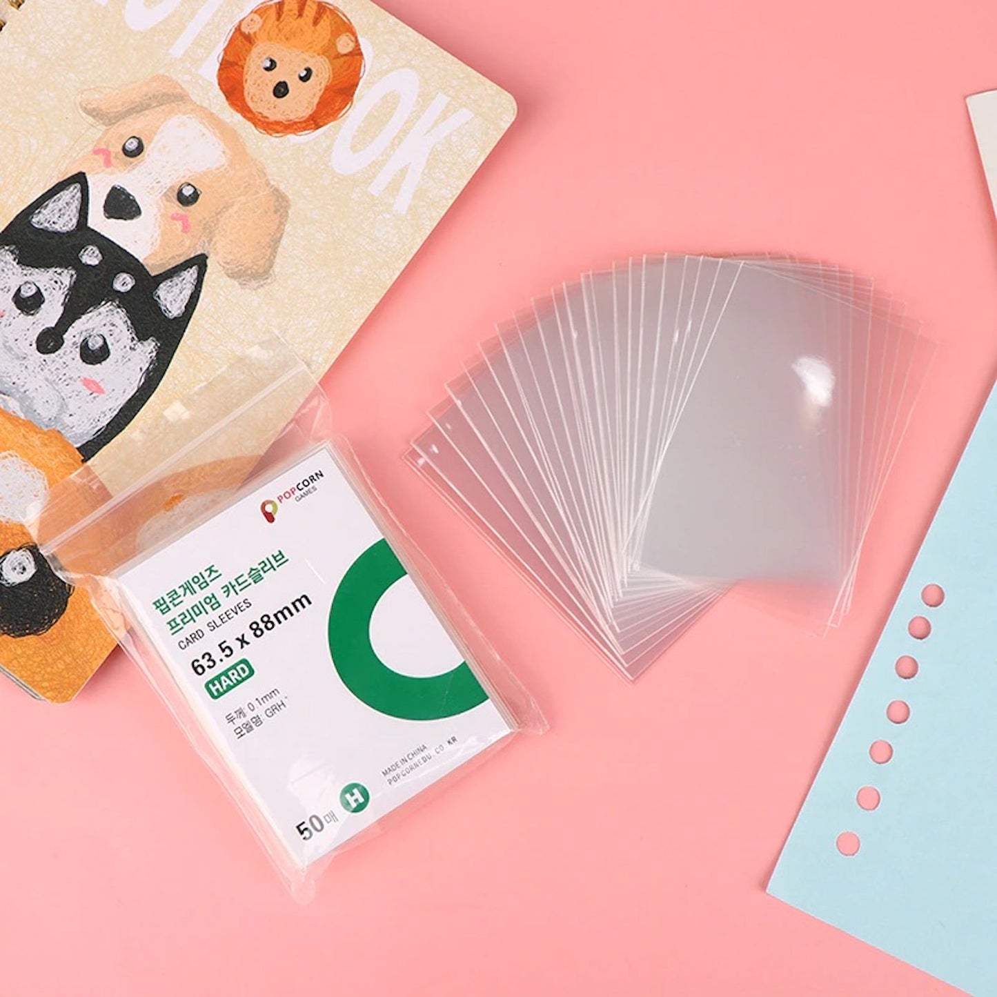 Popcorn Games Card Sleeves (Hard) - 50PCS - StarPOP shop