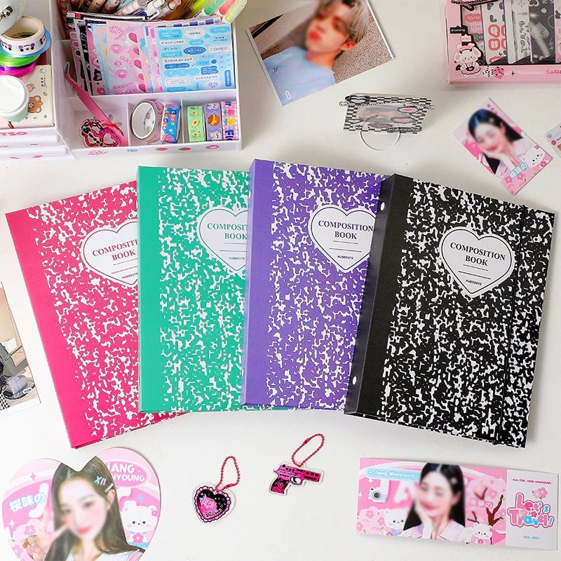 Composition Book A5 Photocard Binder StarPOP shop Composition Book A5 Photocard Binder StarPOP shop