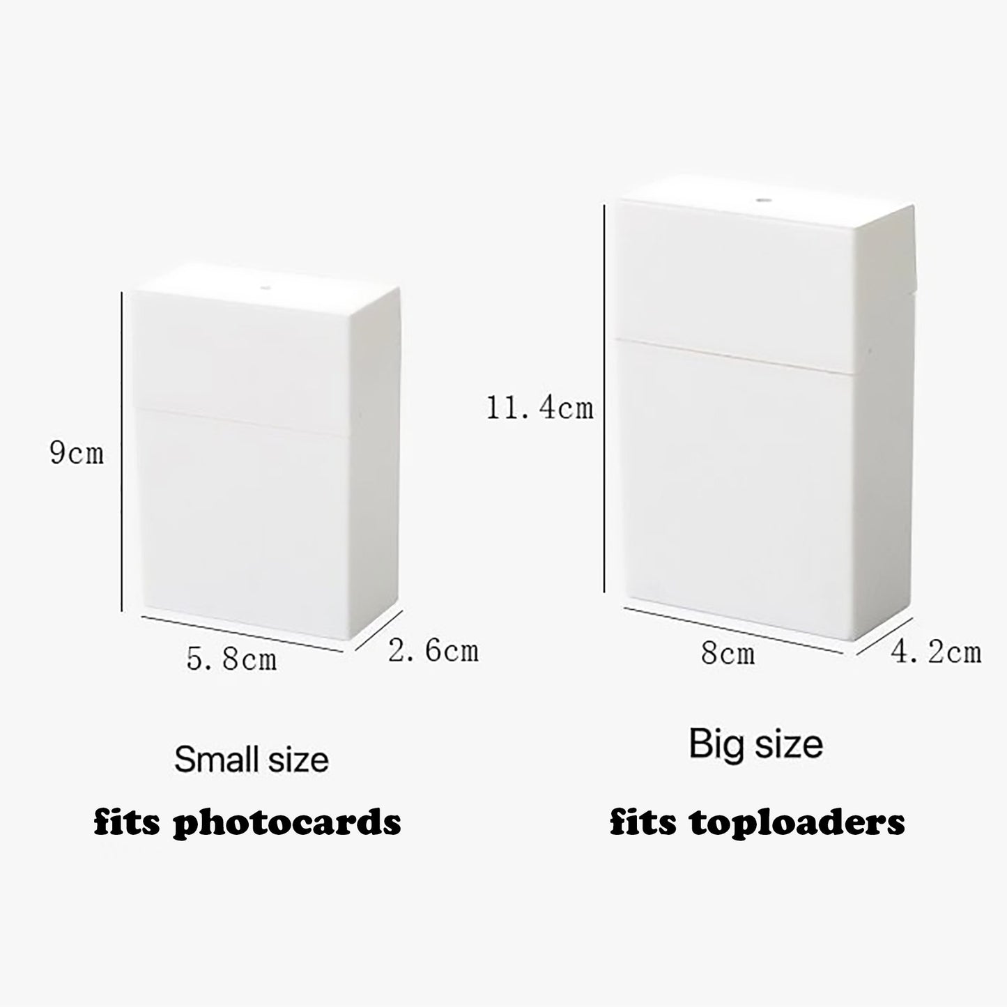 White KPop Photocard Storage Box - StarPOP shop