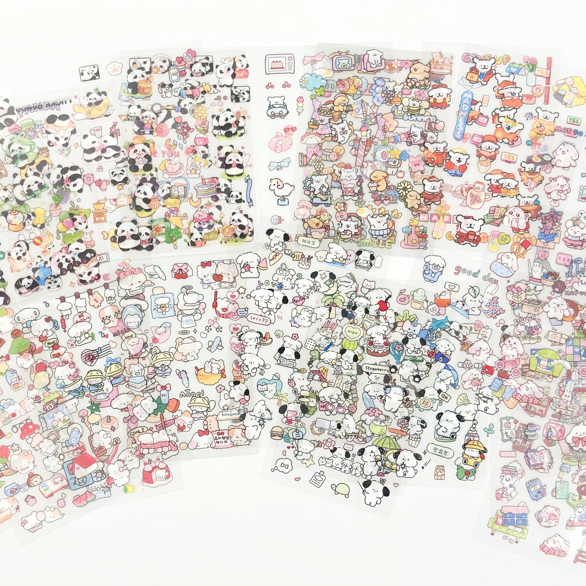 6 Pack PET PVC Stickers - StarPOP shop