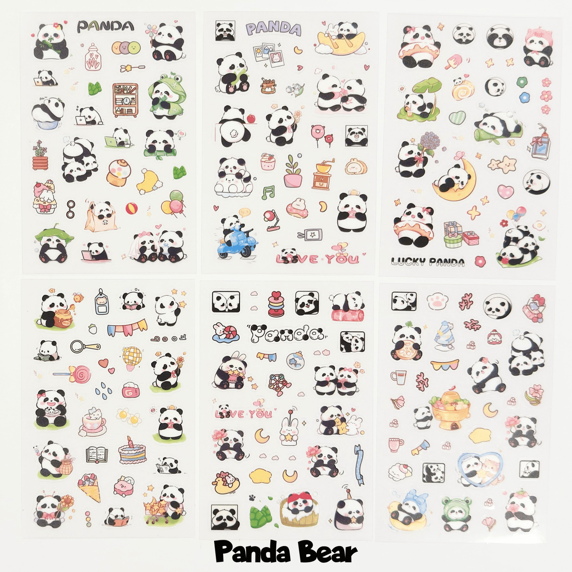6 Pack PET PVC Stickers - StarPOP shop