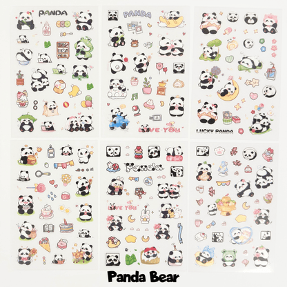 6 Pack PET PVC Stickers - StarPOP shop
