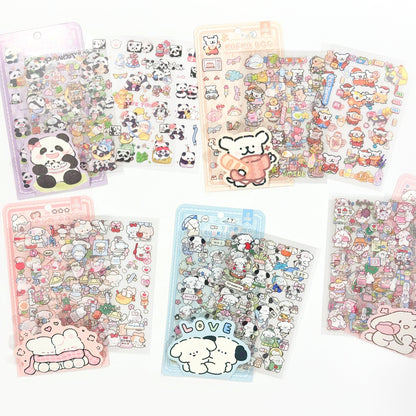 6 Pack PET PVC Stickers - StarPOP shop