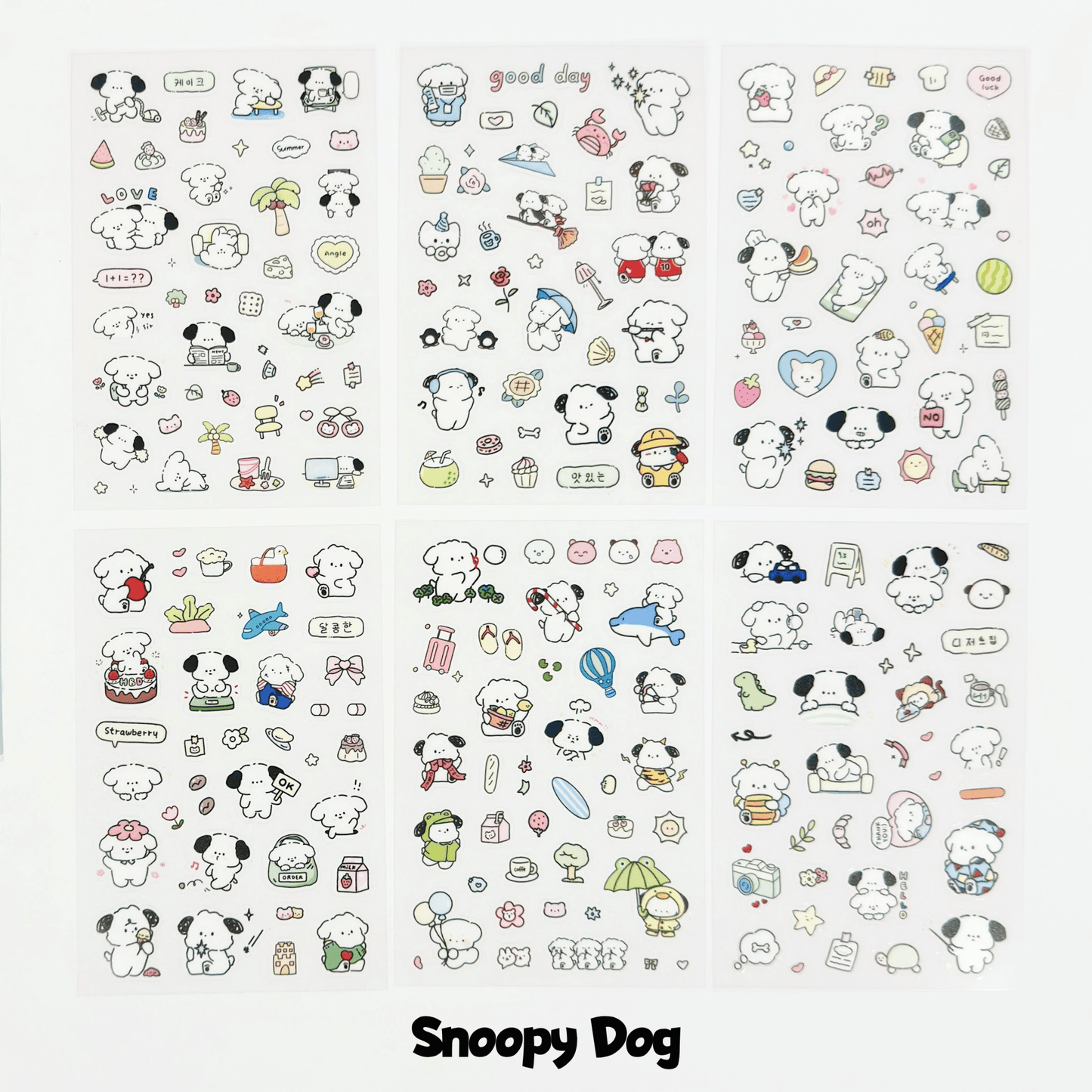 6 Pack PET PVC Stickers - StarPOP shop