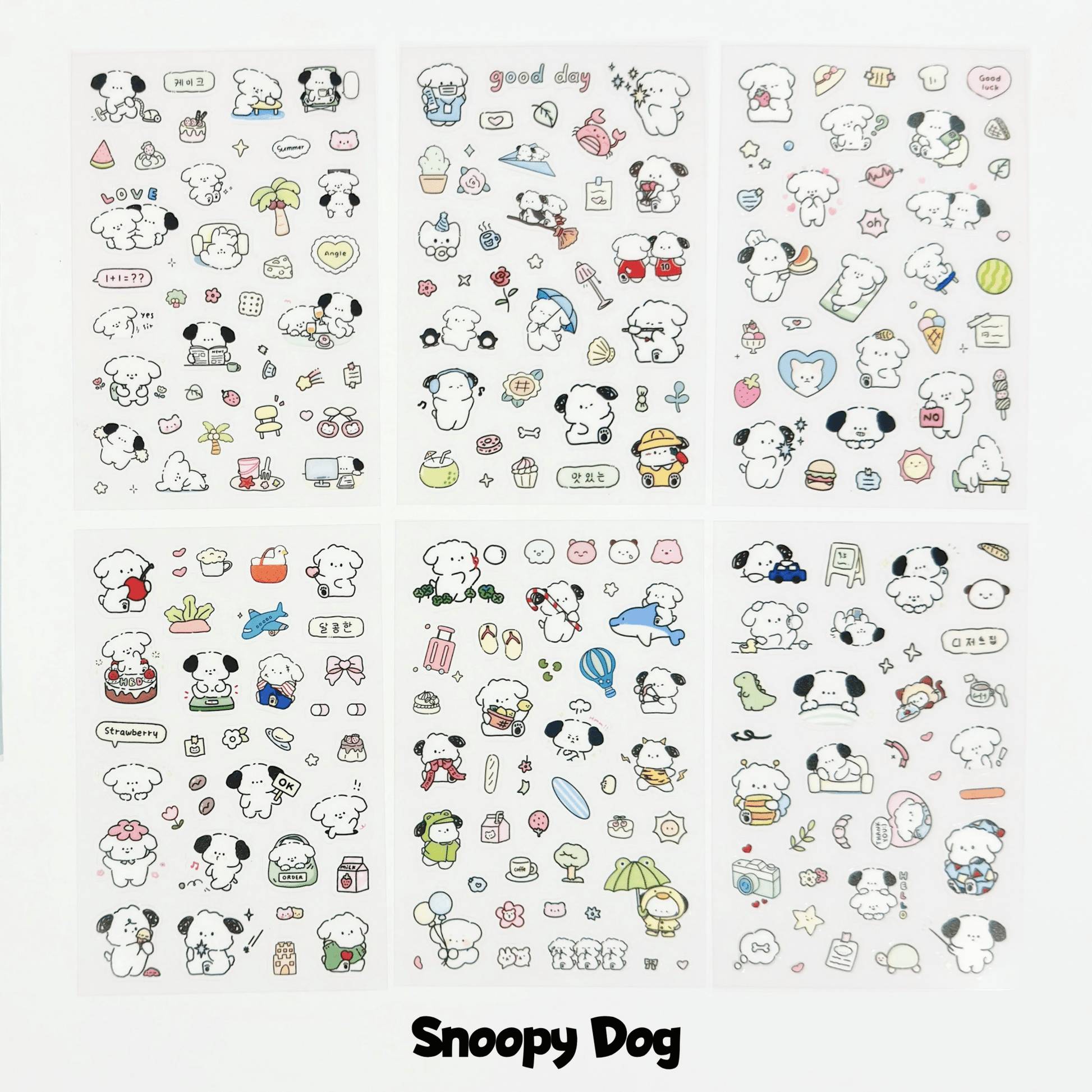 6 Pack PET PVC Stickers - StarPOP shop