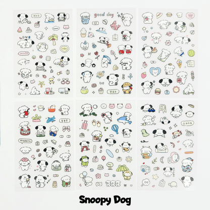6 Pack PET PVC Stickers - StarPOP shop