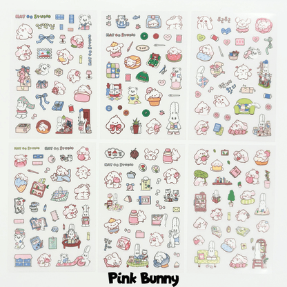 6 Pack PET PVC Stickers - StarPOP shop