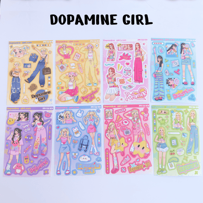 "Anime Girl" Sticker - 8 PCS - StarPOP shop