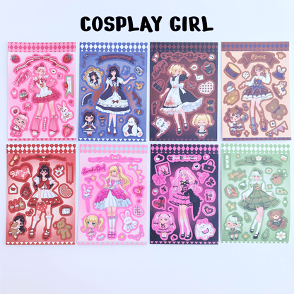 "Anime Girl" Sticker - 8 PCS - StarPOP shop