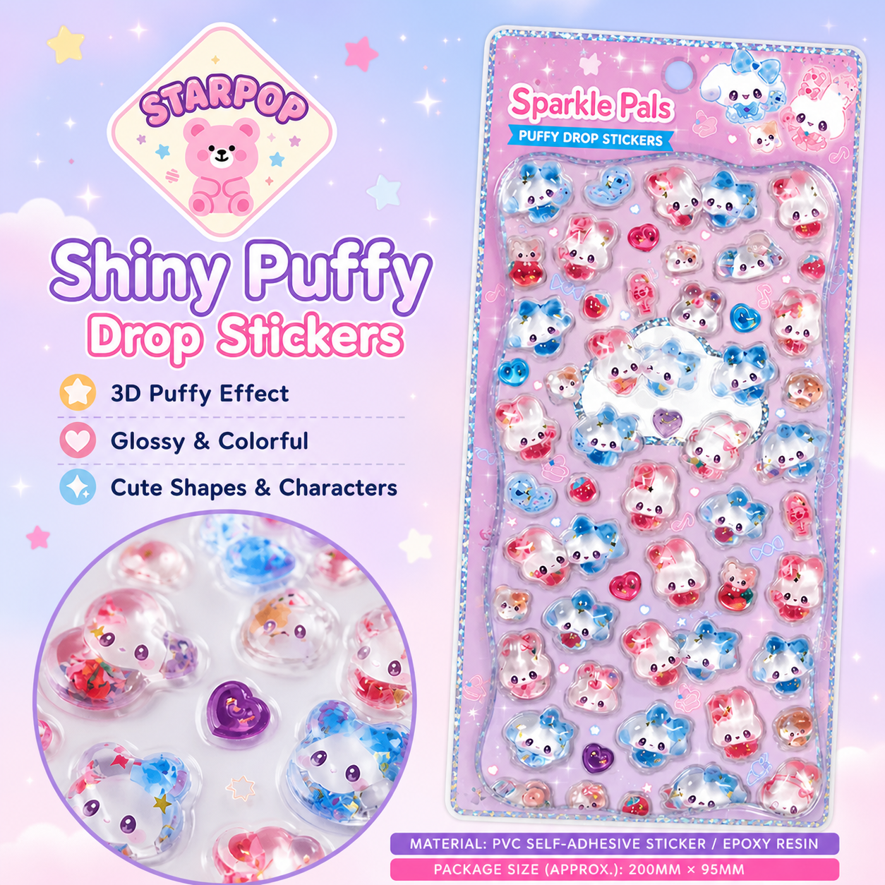 "Bonbon Drop Pop Seal" Sticker - 1 PC - StarPOP shop