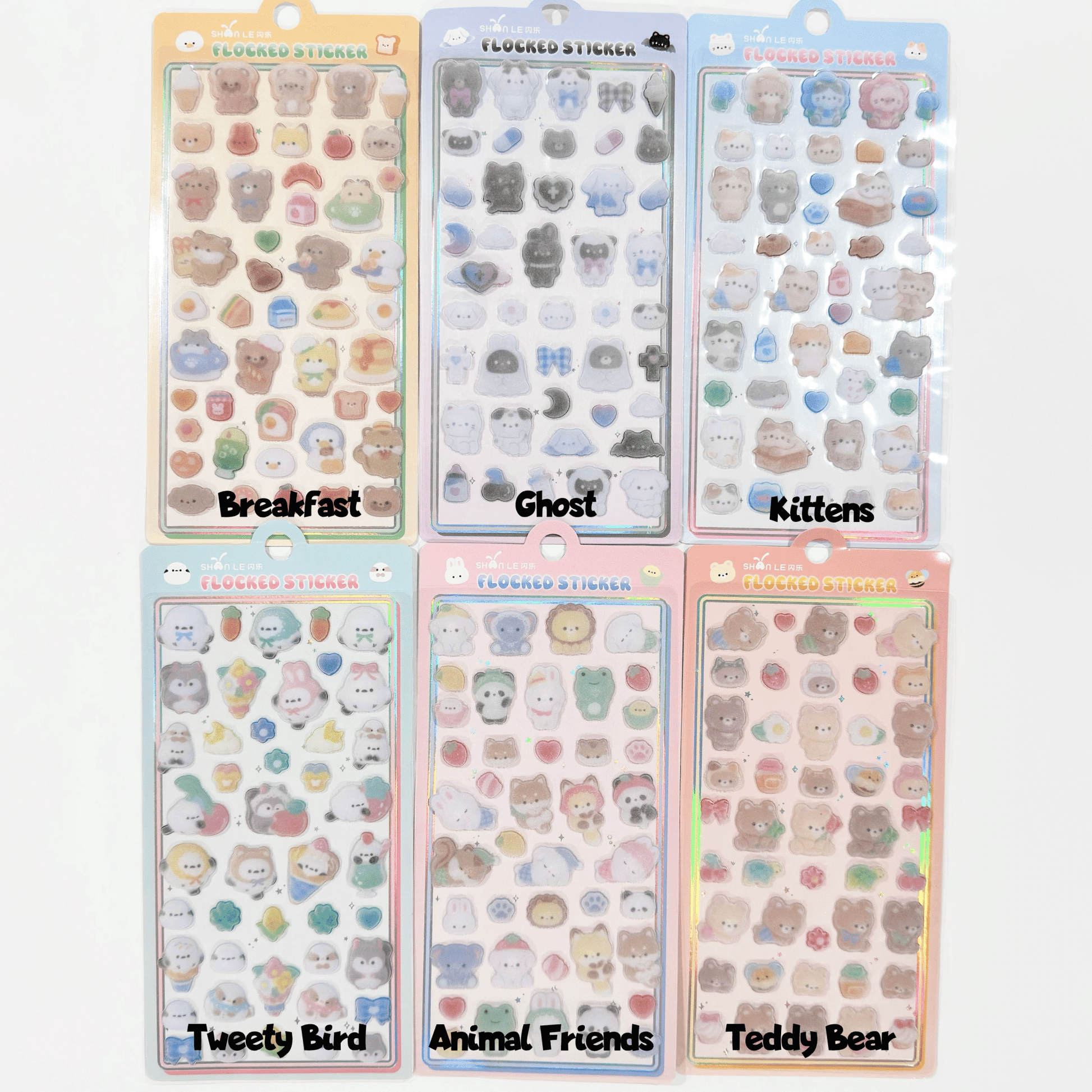 "Flocked" Sticker - 1 PC - StarPOP shop