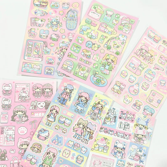 "Korean Girl" Sticker - 1 PC - StarPOP shop