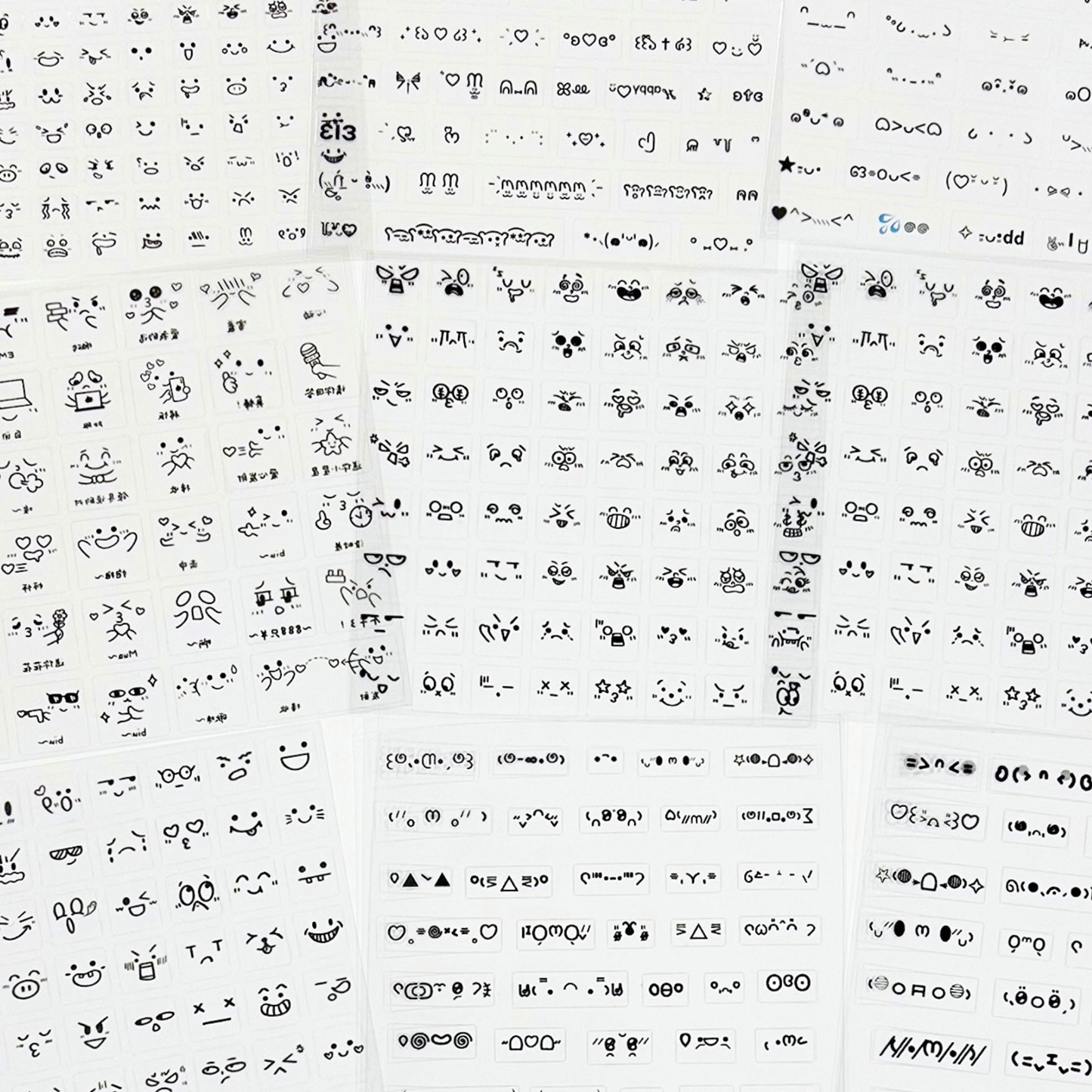"Kaomoji" Stickers - 10 PCS