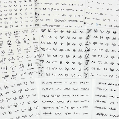 "Kaomoji" Stickers - 10 PCS