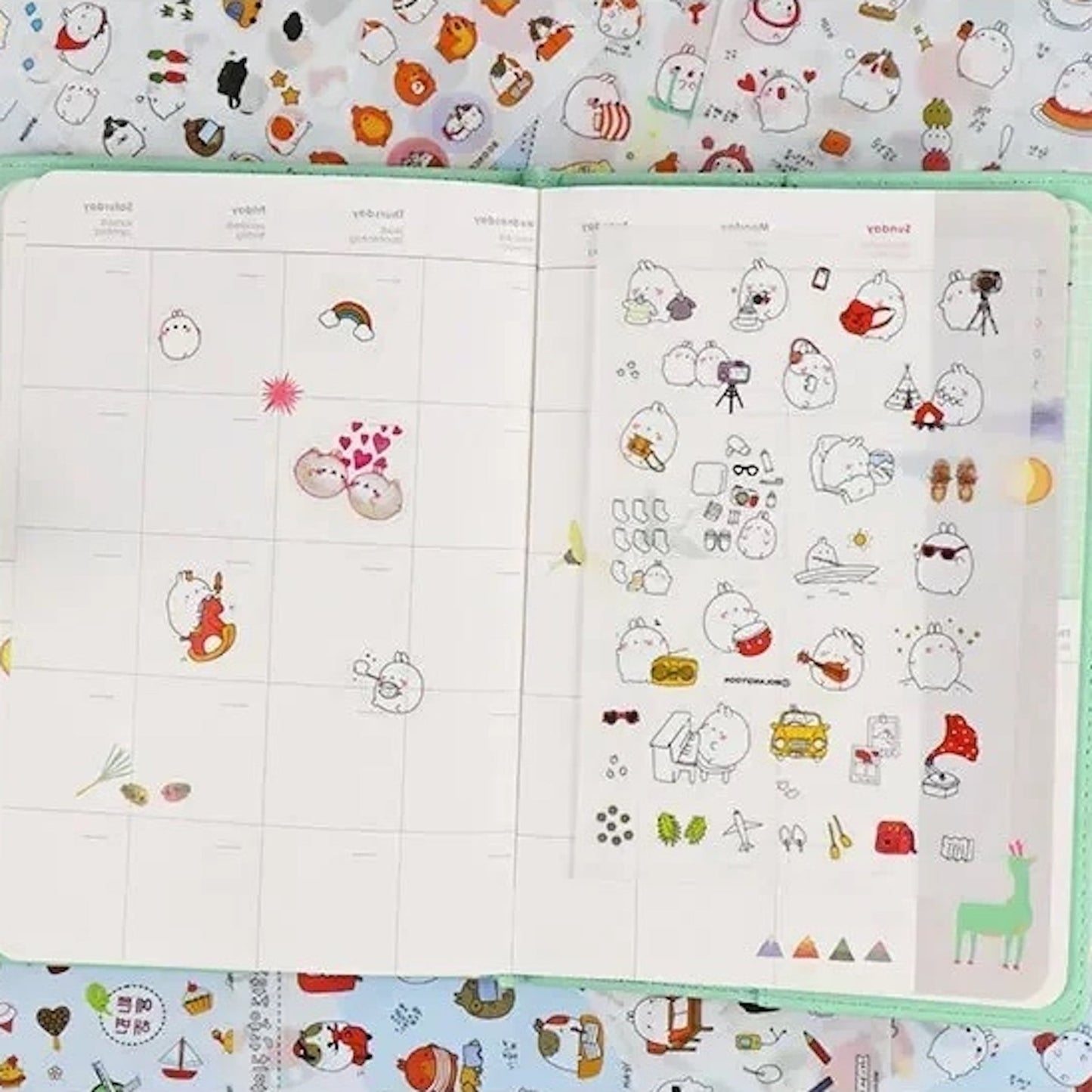 "Molang" Sticker Pack - 6 PCS - StarPOP shop