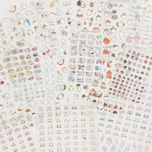 "Molang" Sticker Pack - 6 PCS - StarPOP shop