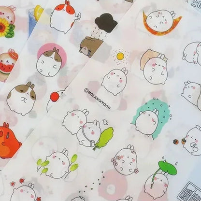 "Molang" Sticker Pack - 6 PCS - StarPOP shop