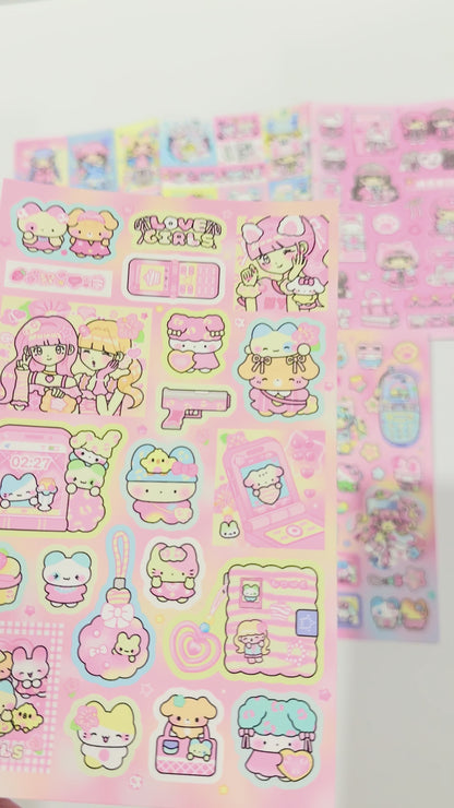 "Korean Girl" Sticker - 1 PC