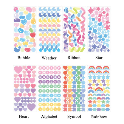 KPop Polco Deco Stickers "Cute Glitter" - 1 PC StarPOP shop 