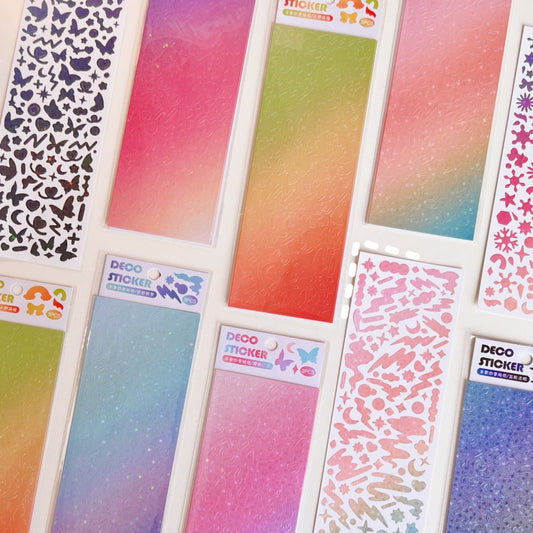 "Colorful Glitter" Sticker - 3 PCS - StarPOP shop