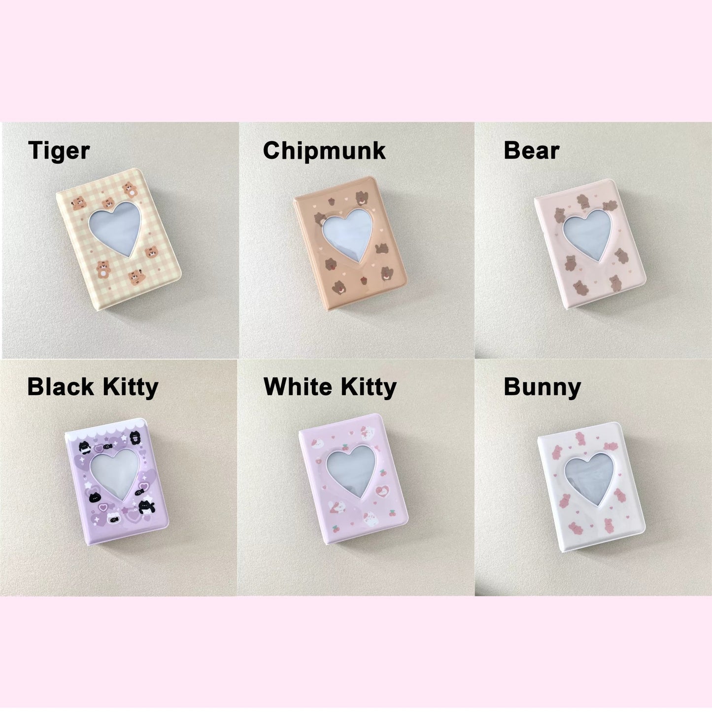 "Cute Animals" Mini 1 Pocket Collect Book - StarPOP shop