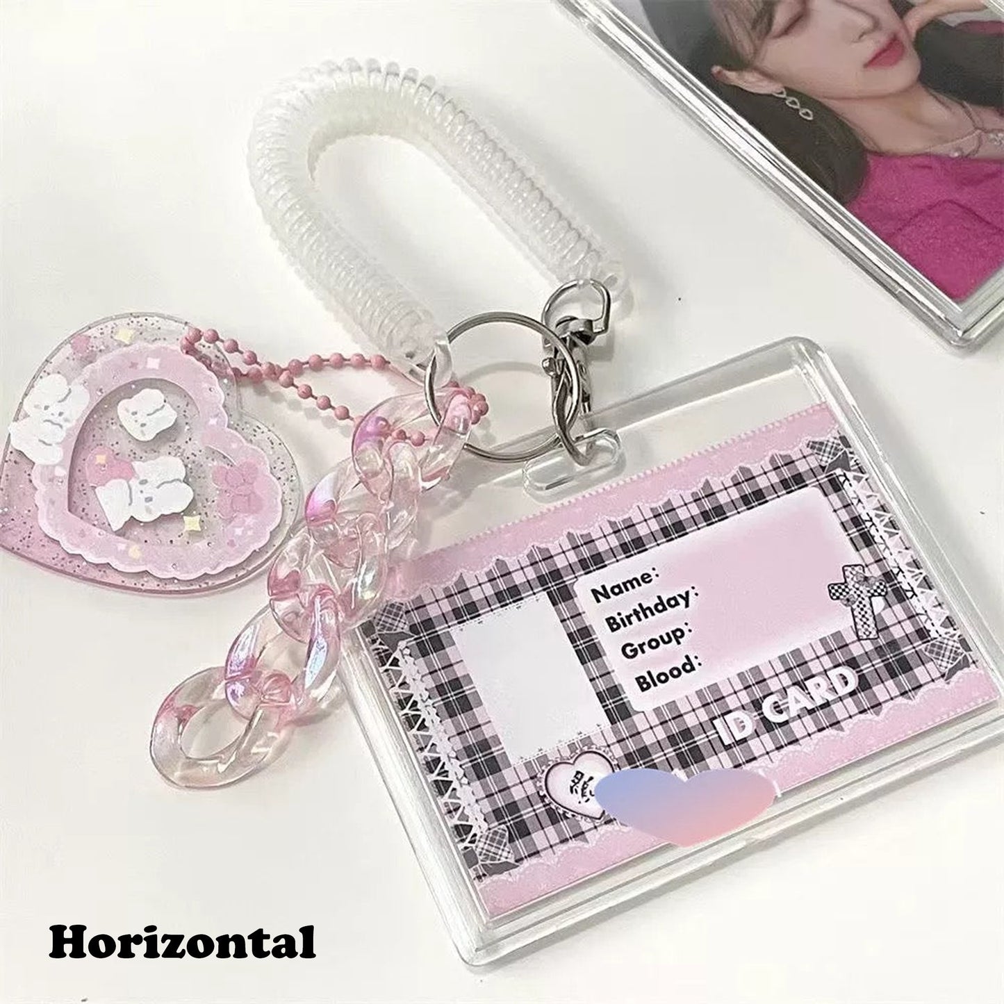 "Heart Pendant" Photocard Holder Keychain - StarPOP shop