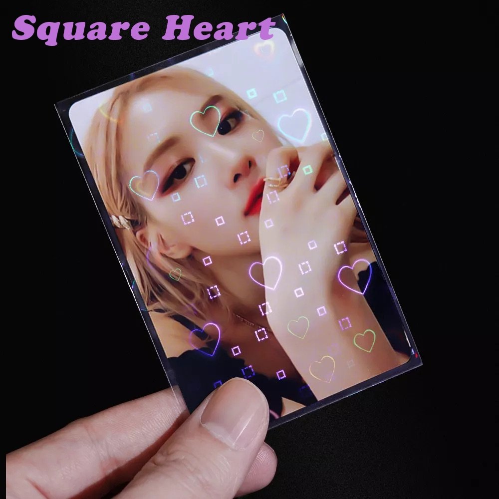 Holographic Card Sleeves - Heart (57X89 fit) - 50 pcs Holographic Card Sleeves - Heart (57X89 fit) - 50 pcs